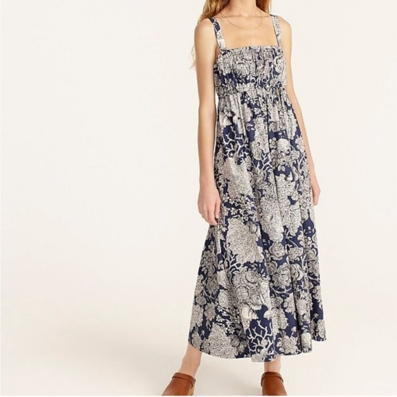 J. Crew Dresses & Skirts - (Sold)J. Crew Gathered tank midi dress in Ratti seashell print size 4